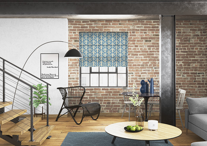 Scandi Birds, Capri - Roman Blind - Image 5